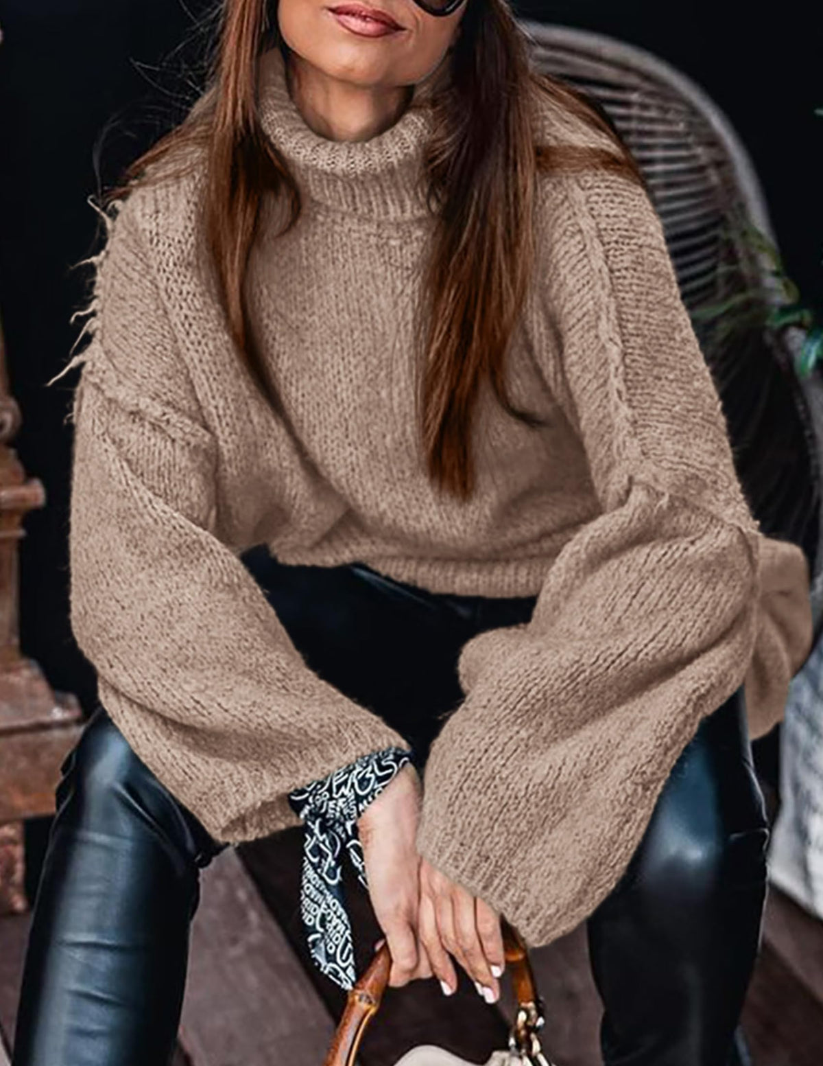 Sisu Couture's Prettygarden Turtleneck Long Sleeve Oversized Sweaters - image 18