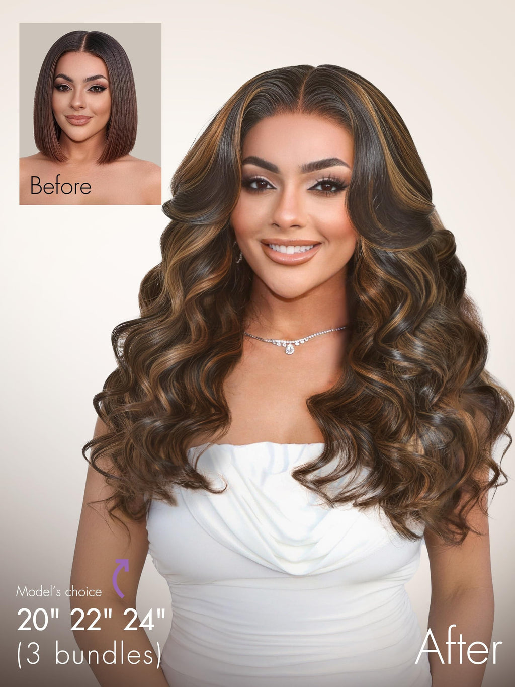 Sisu Couture's Luvme Highlight Body Wave Human Hair Bundles 18 20 - image 4