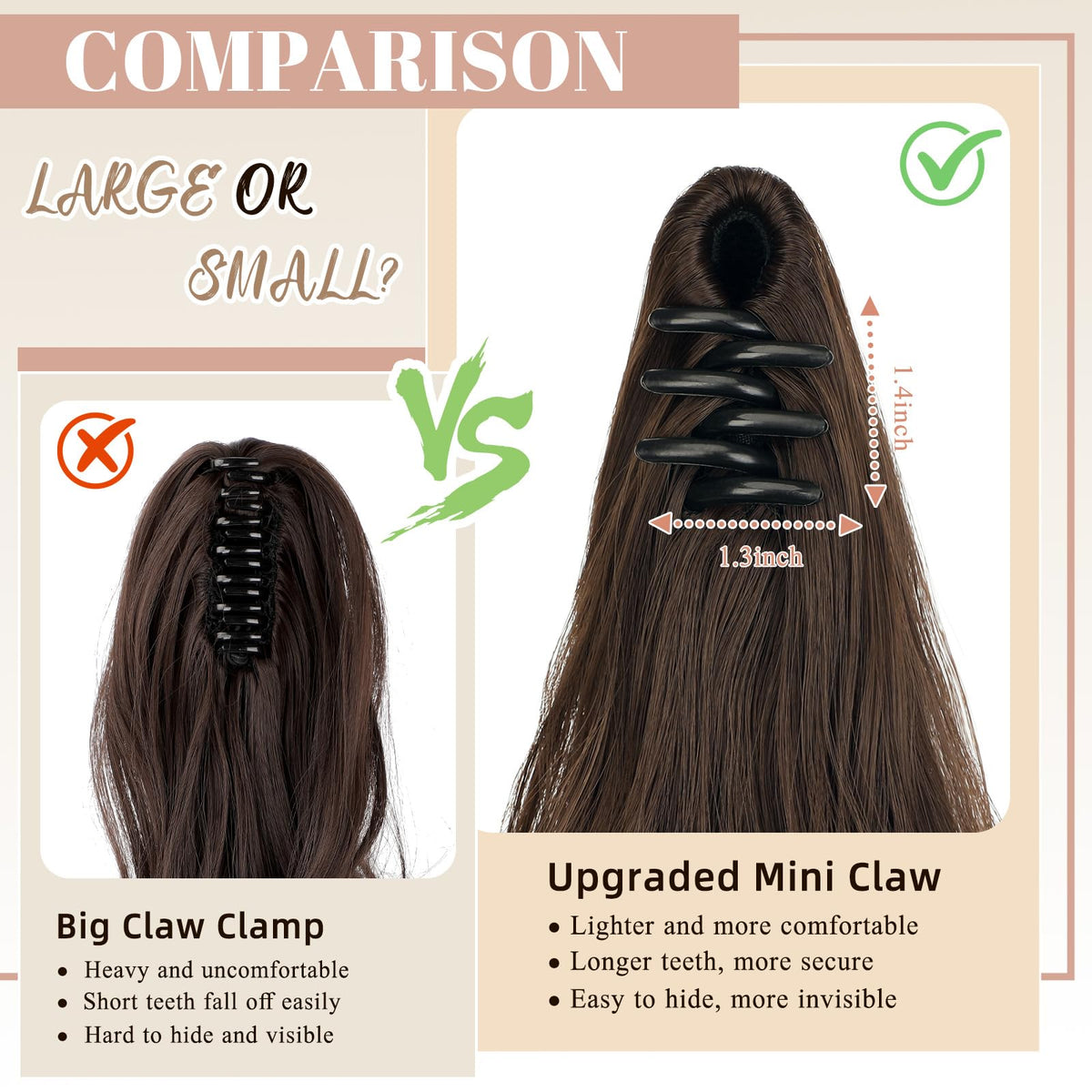 Sisu Couture's Felendy 16" Ponytail Extension Long Curly Wavy Ponytails Clip - image 16