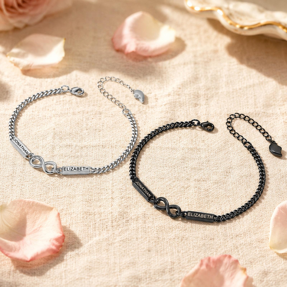 Sisu Couture's Personalized Name Infinity Matching Bracelets For Couples - image 14
