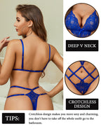 Sisu Couture's Avidlove Lingeries Deep V Teddy Sexy Lace Bodysuit Cut - image 15