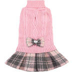 Sisu Couture's Elegant Bowtie Turtleneck Sweater Dress for Small Dogs - image 9