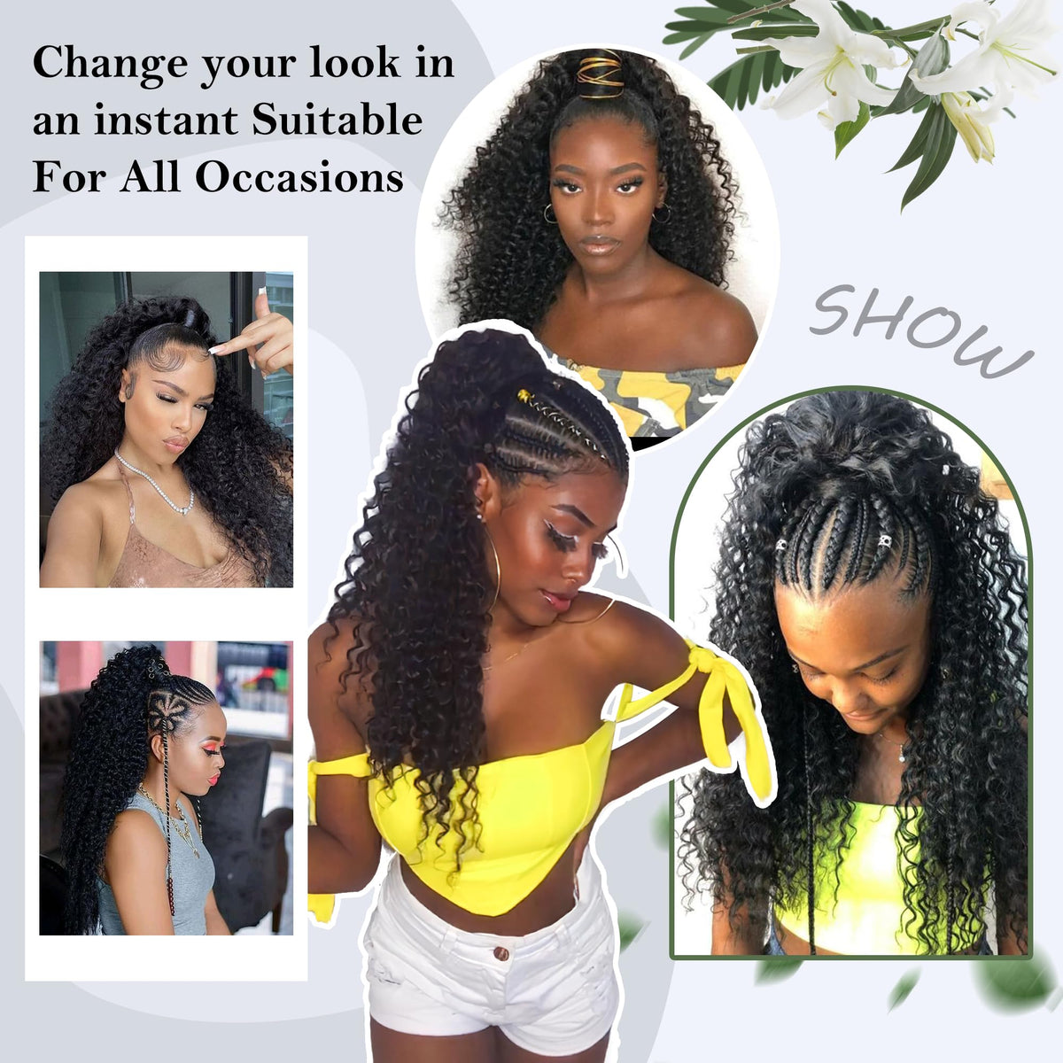 Sisu Couture's Alebery 27 Inch Drawstring Ponytail Extension For Black Deep - image 17