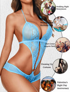 Sisu Couture's Avidlove Deep V Lingerie Lace Teddy One Piece Babydoll - image 18