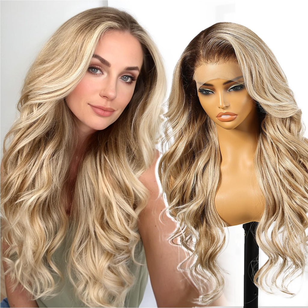 Sisu Couture's Kome Brown Layered Wave 13x4 Synthetic Lace Front Wig - image 12