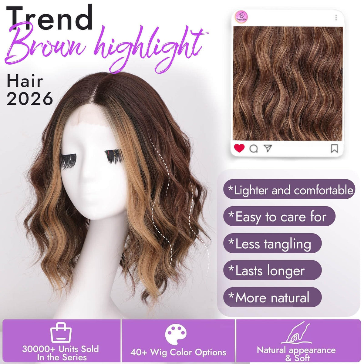 Sisu Couture's Eawwii Wigs Brown Highlight - image 3