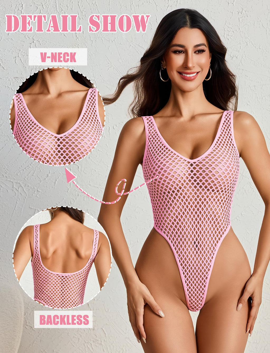 Sisu Couture's Avidlove Sexy Fishnet Bodysuit One Piece Mesh Teddy Lingerie - image 14