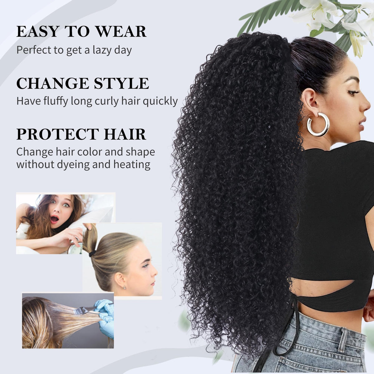 Sisu Couture's Alebery 27 Inch Drawstring Ponytail Extension For Black Deep - image 18