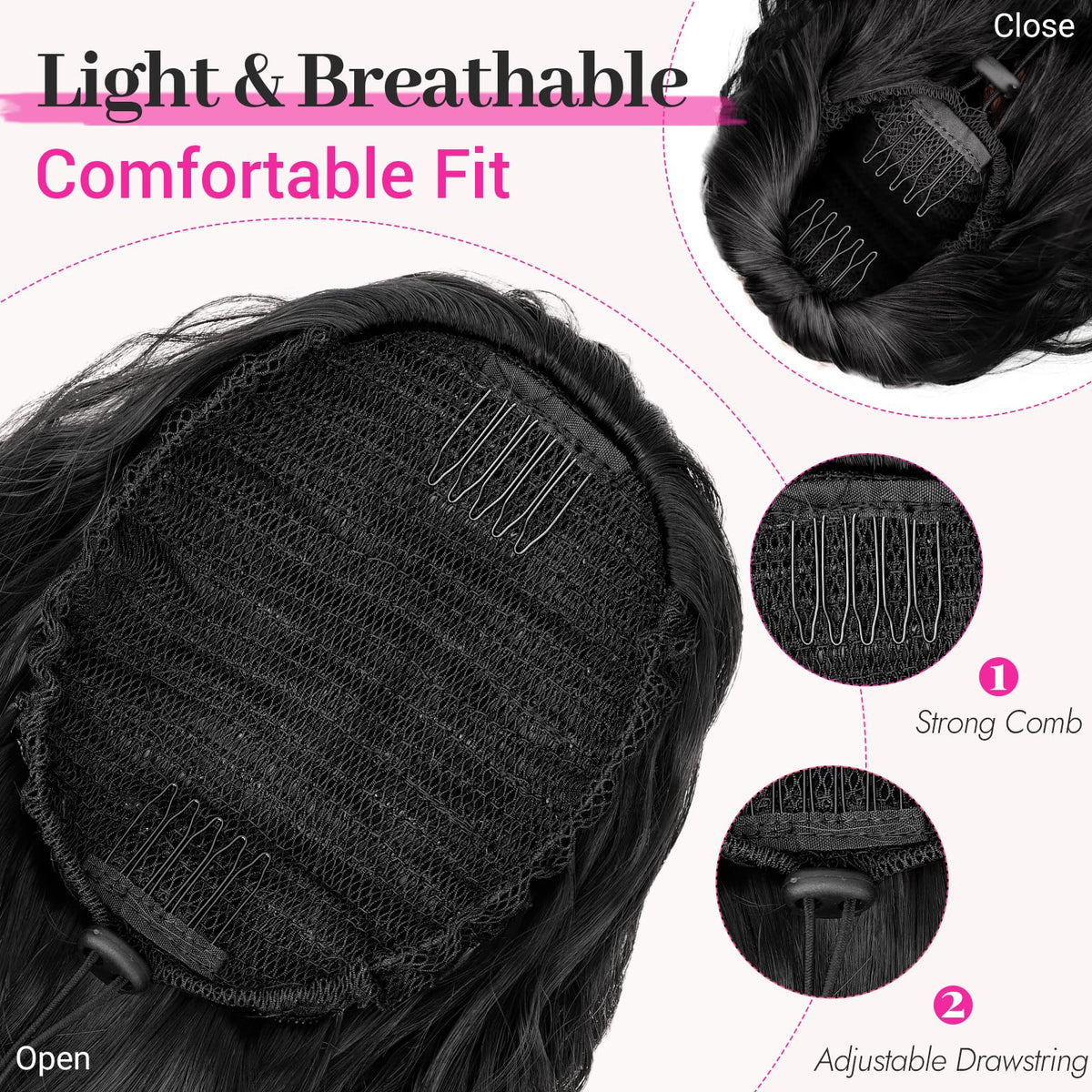Sisu Couture's Long Curly Drawstring Ponytail Hair Extension - image 15