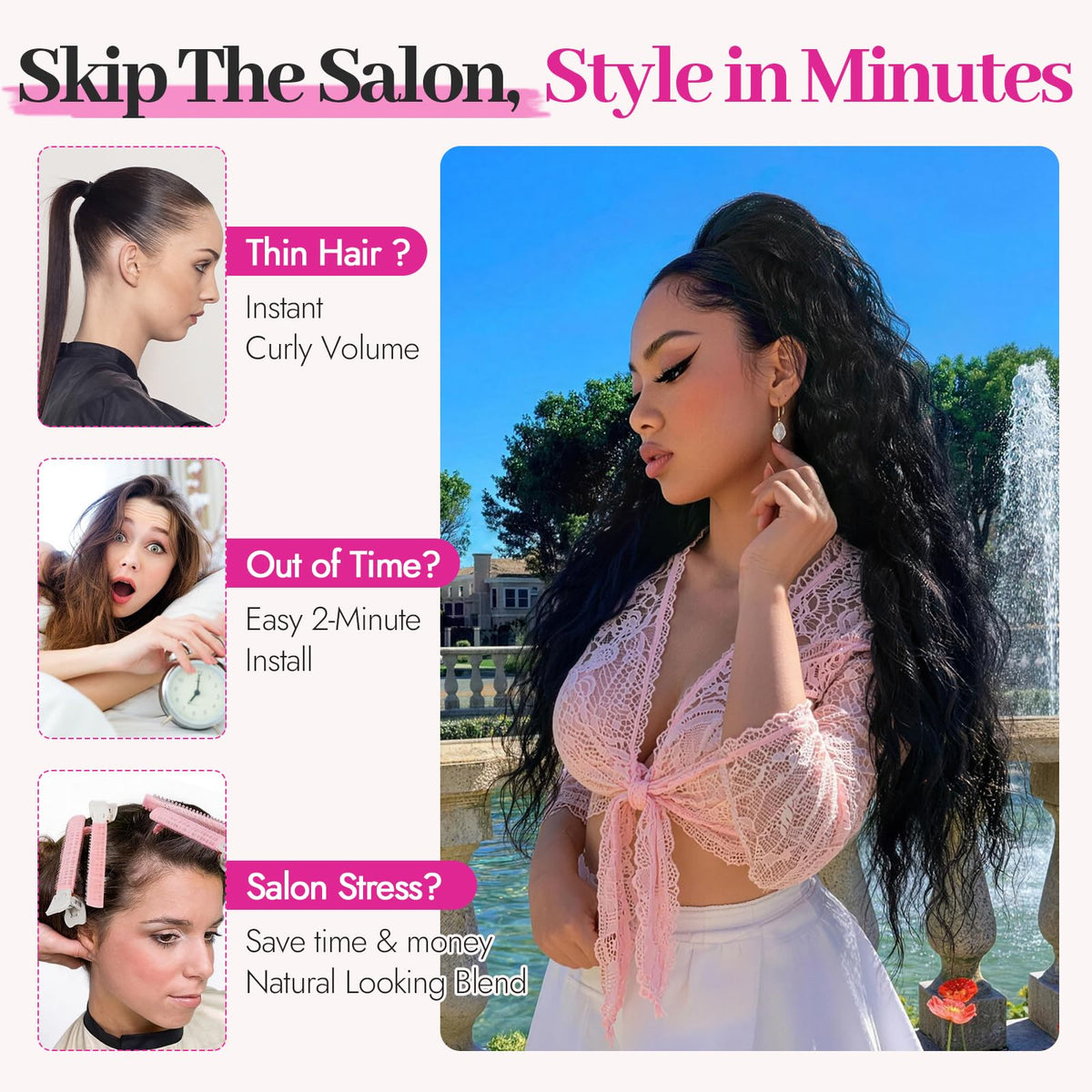 Sisu Couture's Long Curly Drawstring Ponytail Hair Extension - image 20