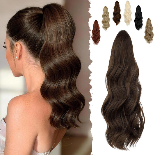 Sisu Couture's Felendy 16" Ponytail Extension Long Curly Wavy Ponytails Clip - image 1