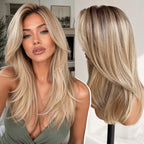Sisu Couture's Kome Blonde Layered Straight 13x4 Synthetic Lace Front Wig - image 10