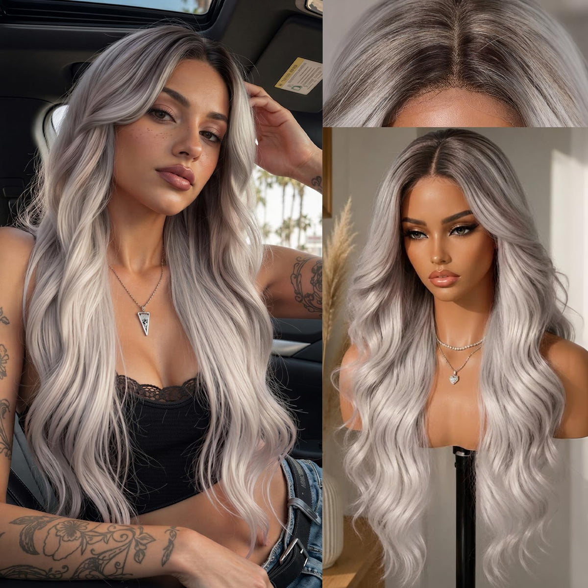 Sisu Couture's Kome Ombre Dirty Blonde Synthetic Lace Front Wig - image 13