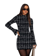 Sisu Couture's Ofeefan Fall Long Sleeve Mock Neck Dress Basic Party - image 3