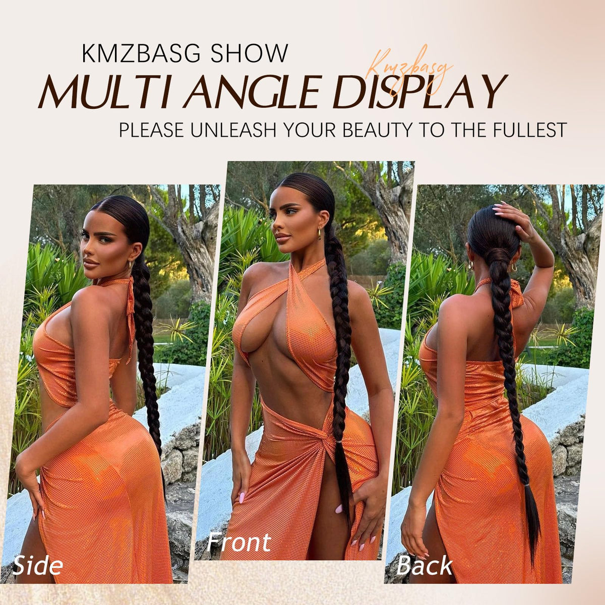 Sisu Couture's Long Braid Ponytail Extension With Hair Tie Diy Wrap - image 15