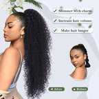 Sisu Couture's Alebery 27 Inch Drawstring Ponytail Extension For Black Deep - image 14