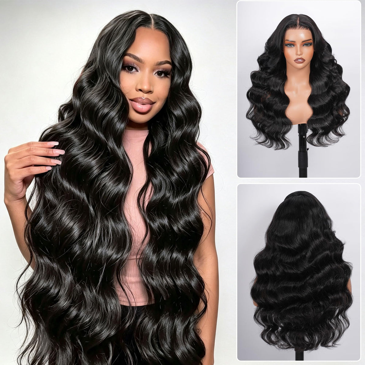 Sisu Couture's 13x6 Lace Front Wigs Human Hair Body Wave Human - image 1