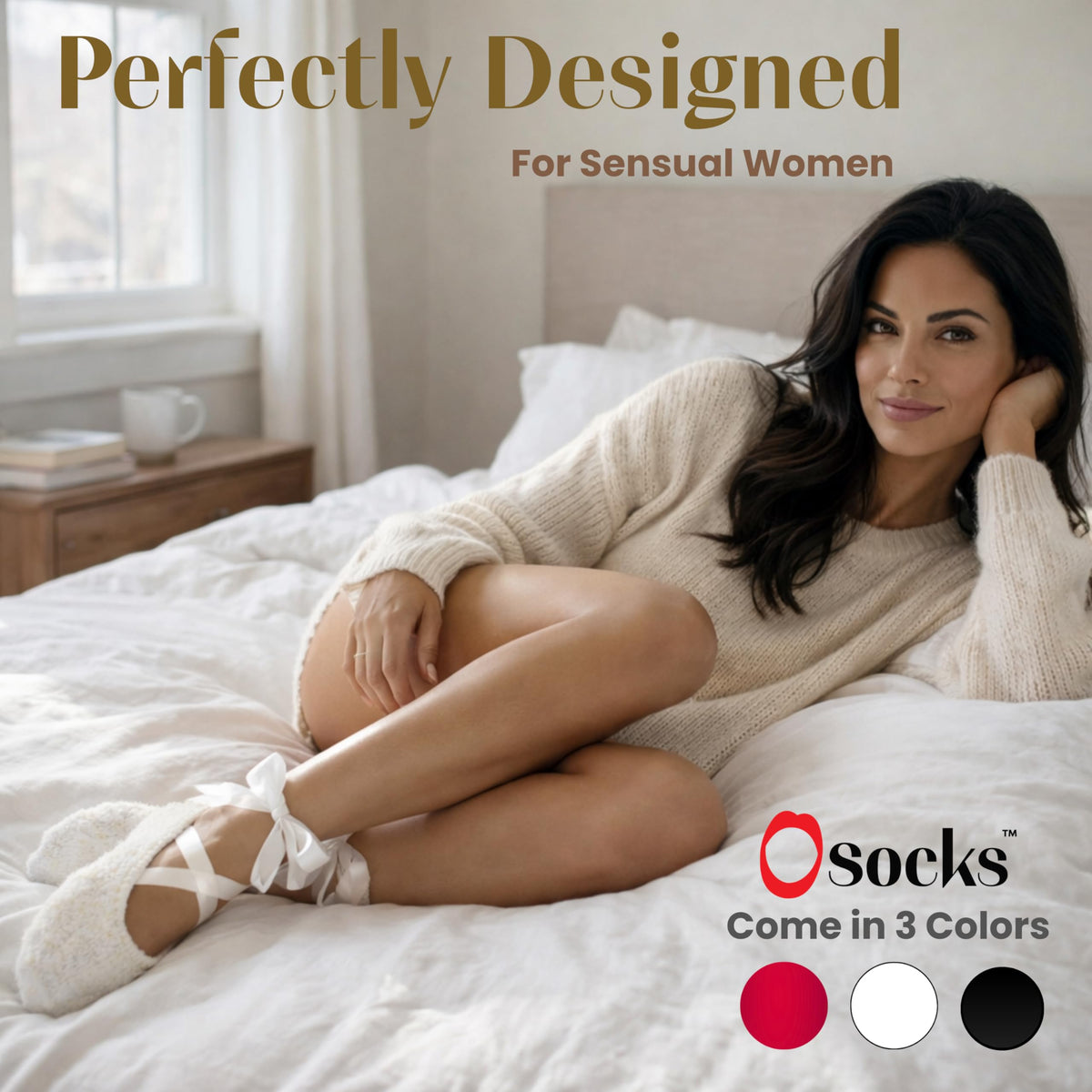 Sisu Couture's Warm Fuzzy Lingerie Socks With Satin Ribbon - image 14