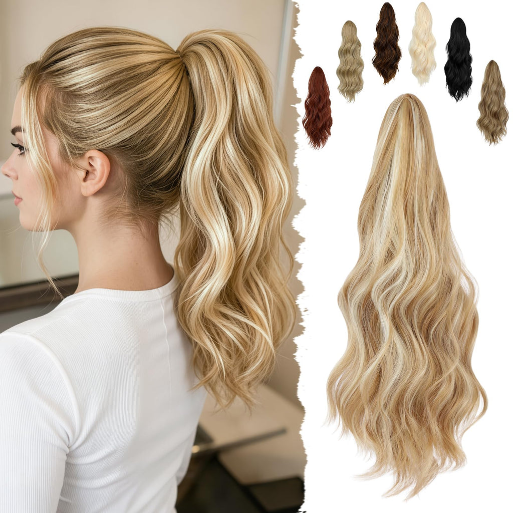 Sisu Couture's Felendy 16" Ponytail Extension Long Curly Wavy Ponytails Clip - image 23