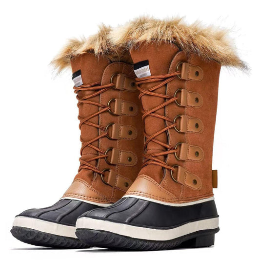 Sisu Couture's Luxe Genuine Leather Winter Boots with Faux Fur Lining - image 1