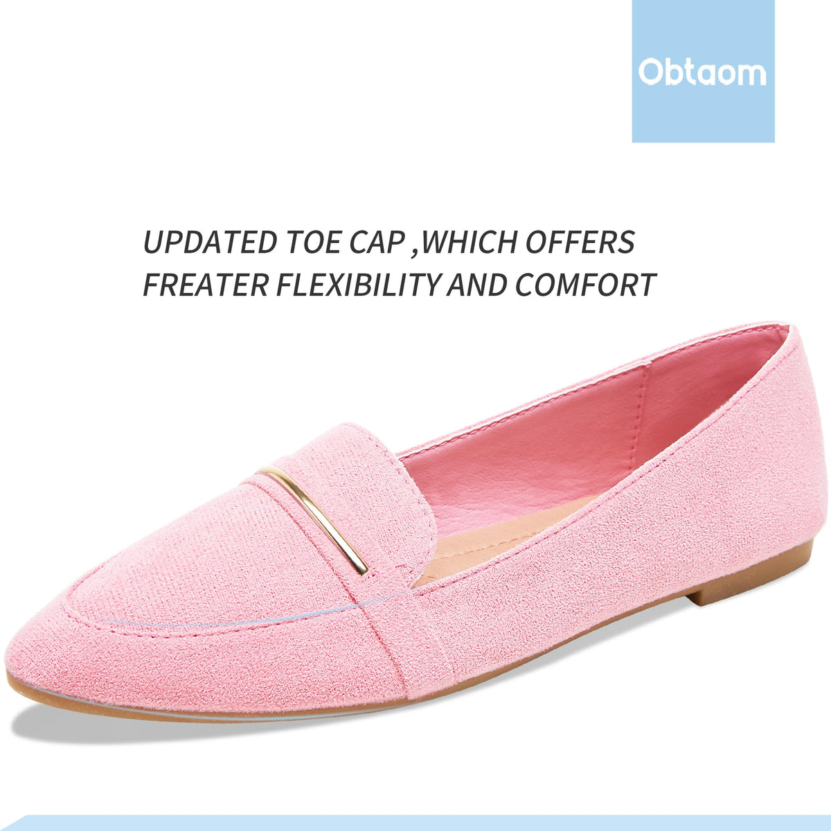 Sisu Couture's Obtaom Pointy Toe Loafer Flat Comfortable Faux Suede Work - image 16
