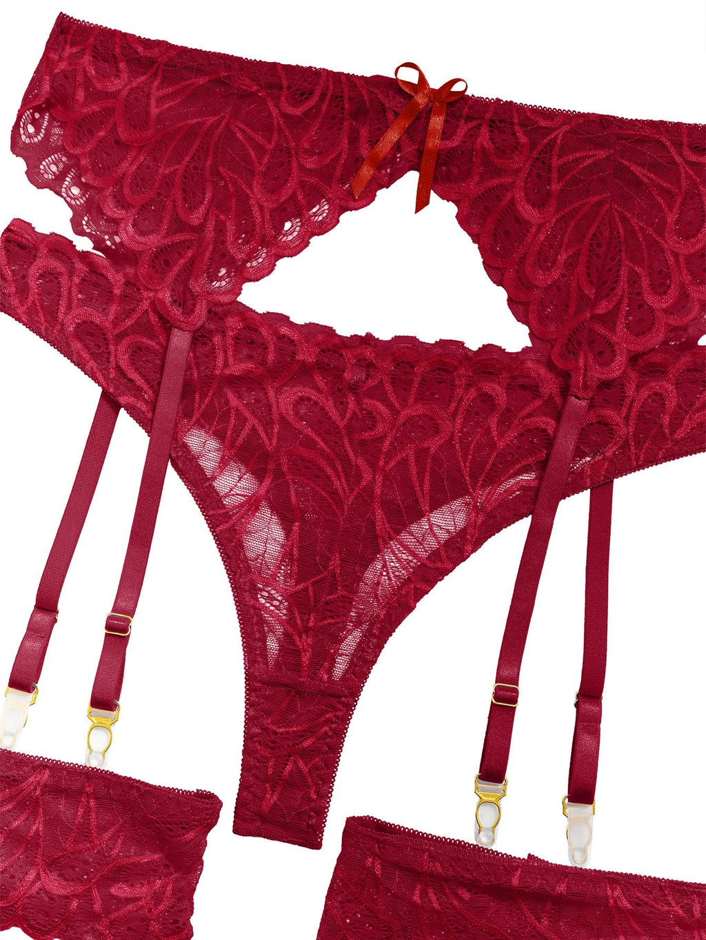 Sisu Couture's Lilosy Sexy Lingerie Outfit Set 3 Piece With Garter - image 16