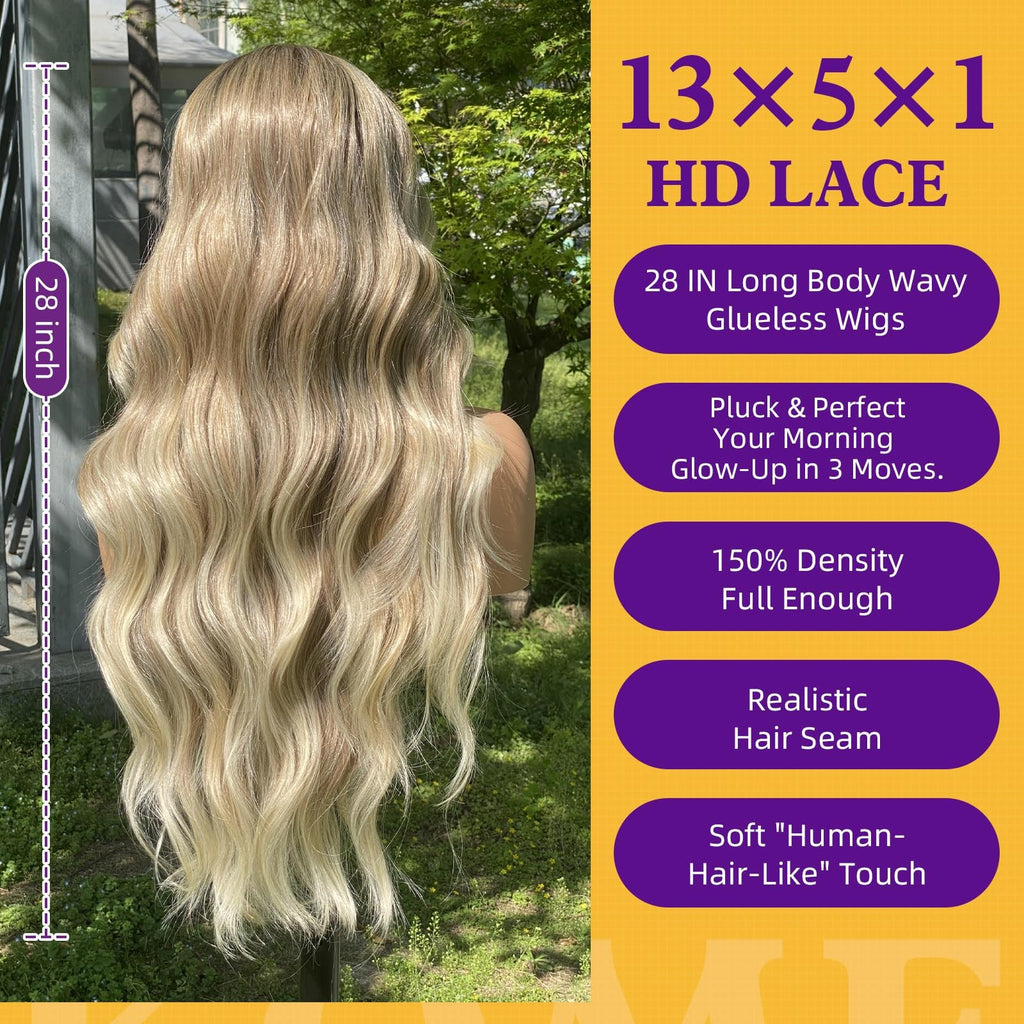 Sisu Couture's Kome Ombre Dirty Blonde Synthetic Lace Front Wig - image 5