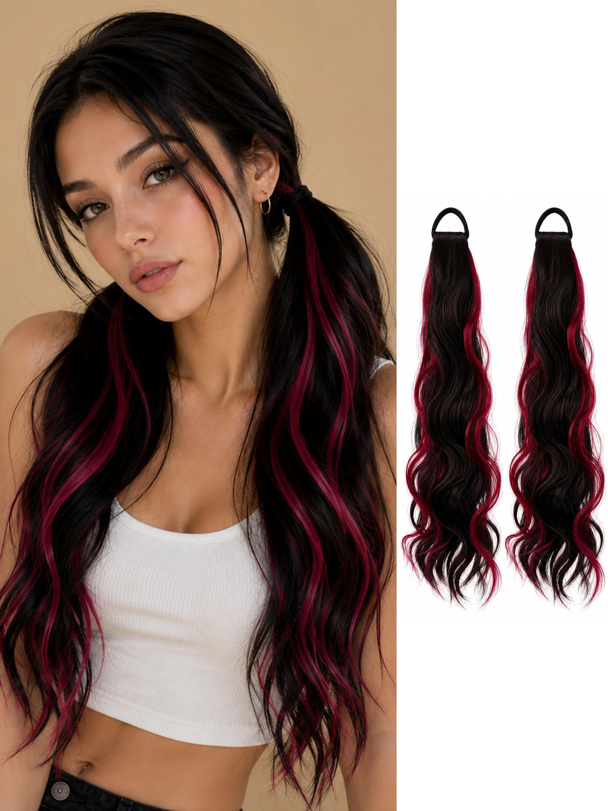 Sisu Couture's 2pcs Curly Ponytail Extension With Hair Tie 17 Inch - image 20