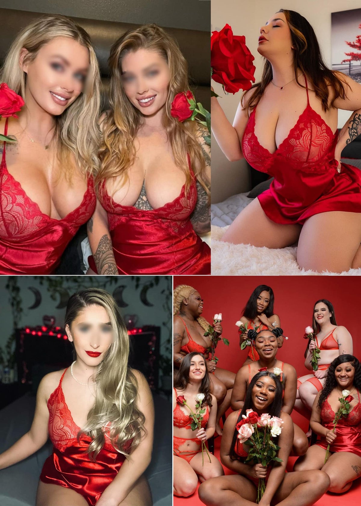 Sisu Couture's Avidlove Satin Lingerie Sexy Nightgown Lace Chemise Mini Babydoll - image 17