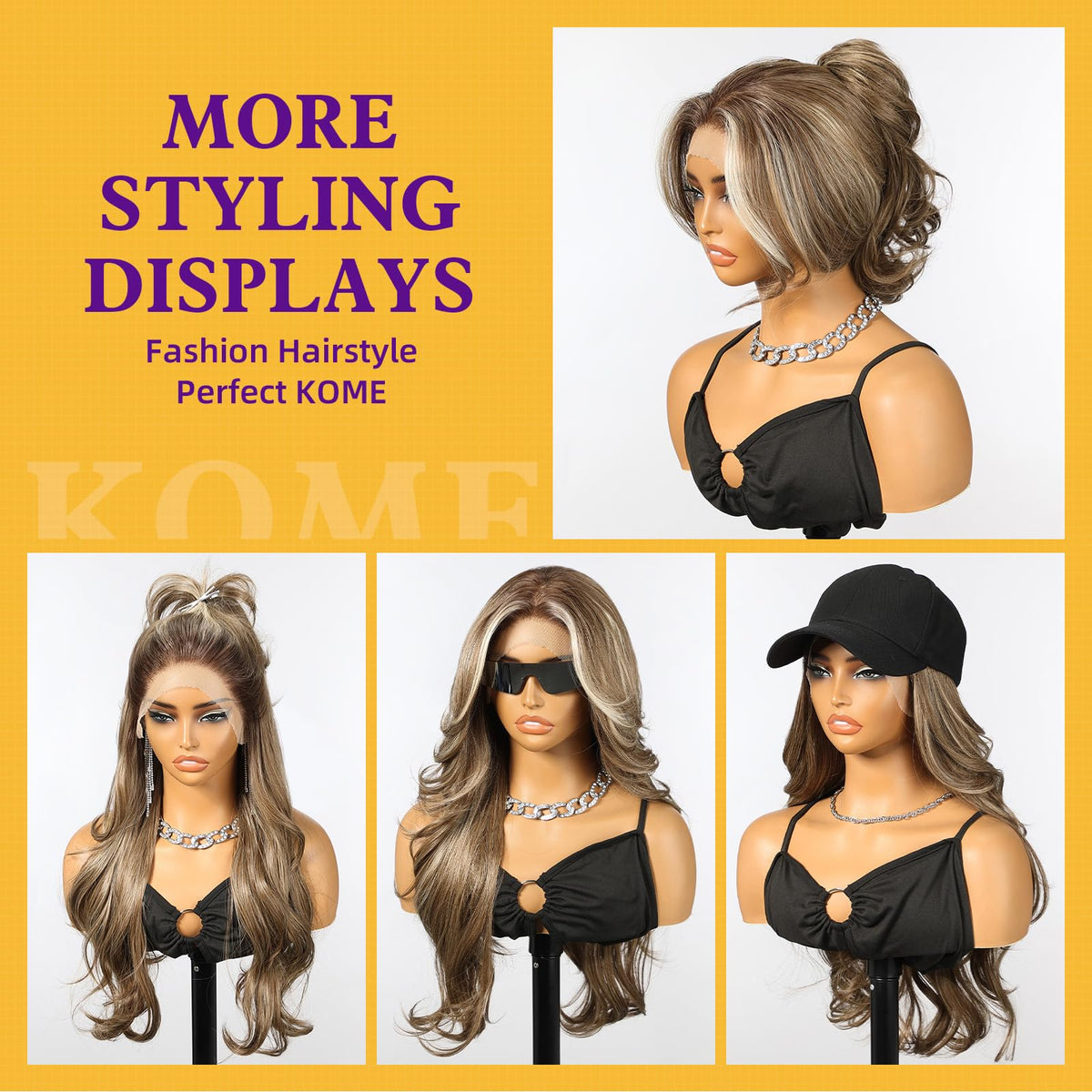 Sisu Couture's Kome Ash Brown Highlight 13×4 Layered Wave Synthetic Lace - image 14