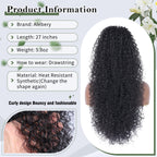Sisu Couture's Alebery 27 Inch Drawstring Ponytail Extension For Black Deep - image 15