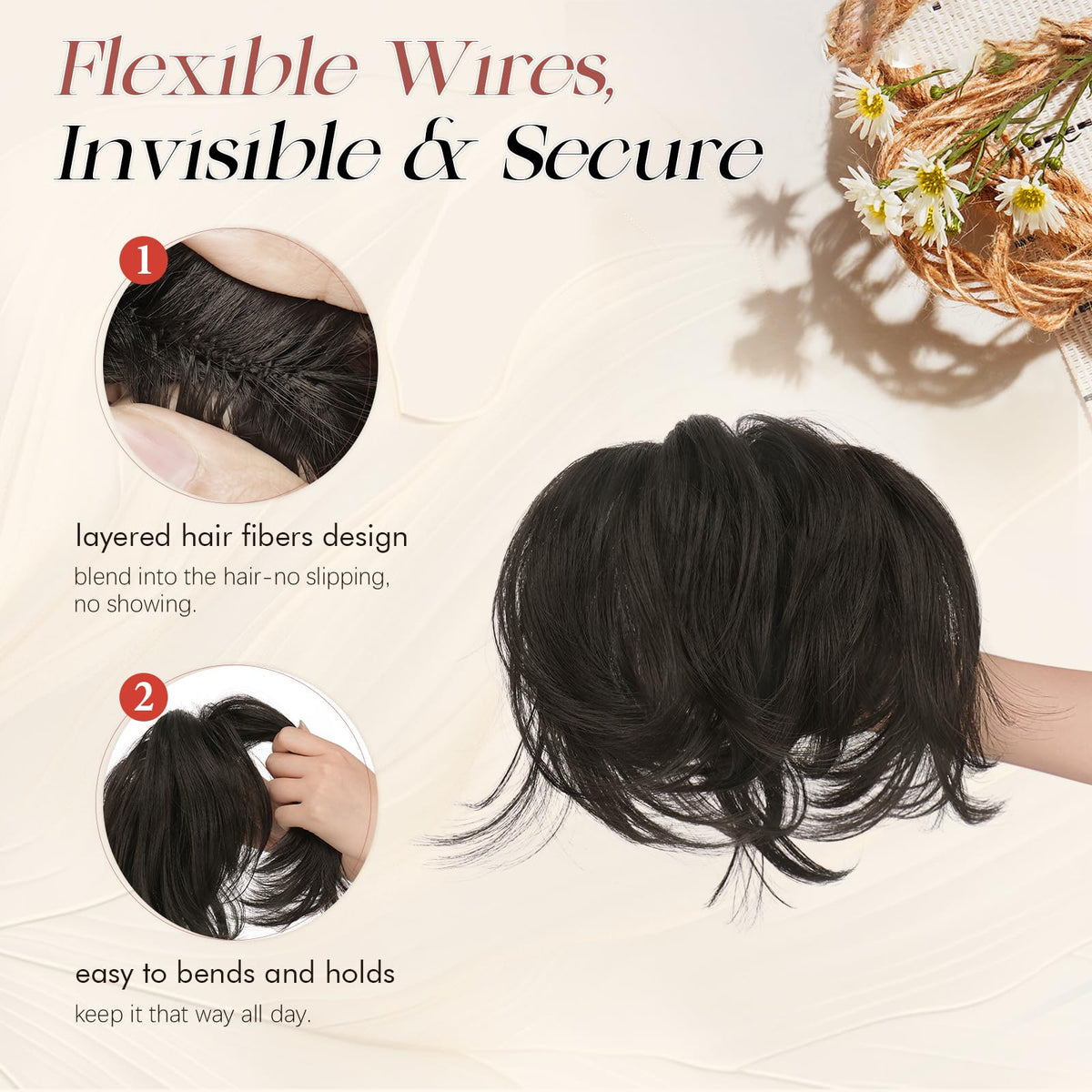 Sisu Couture's Sofeiyan Claw Clip Short Ponytail Extension Diy Bendable Wires - image 15