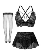 Sisu Couture's Sexy Lingerie Set 3 Piece Outfit Bra With Thong - image 22