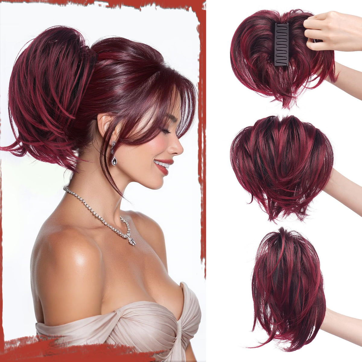 Sisu Couture's Sofeiyan Claw Clip Short Ponytail Extension Diy Bendable Wires - image 19