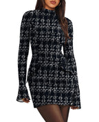 Sisu Couture's Ofeefan Fall Long Sleeve Mock Neck Dress Basic Party - image 2