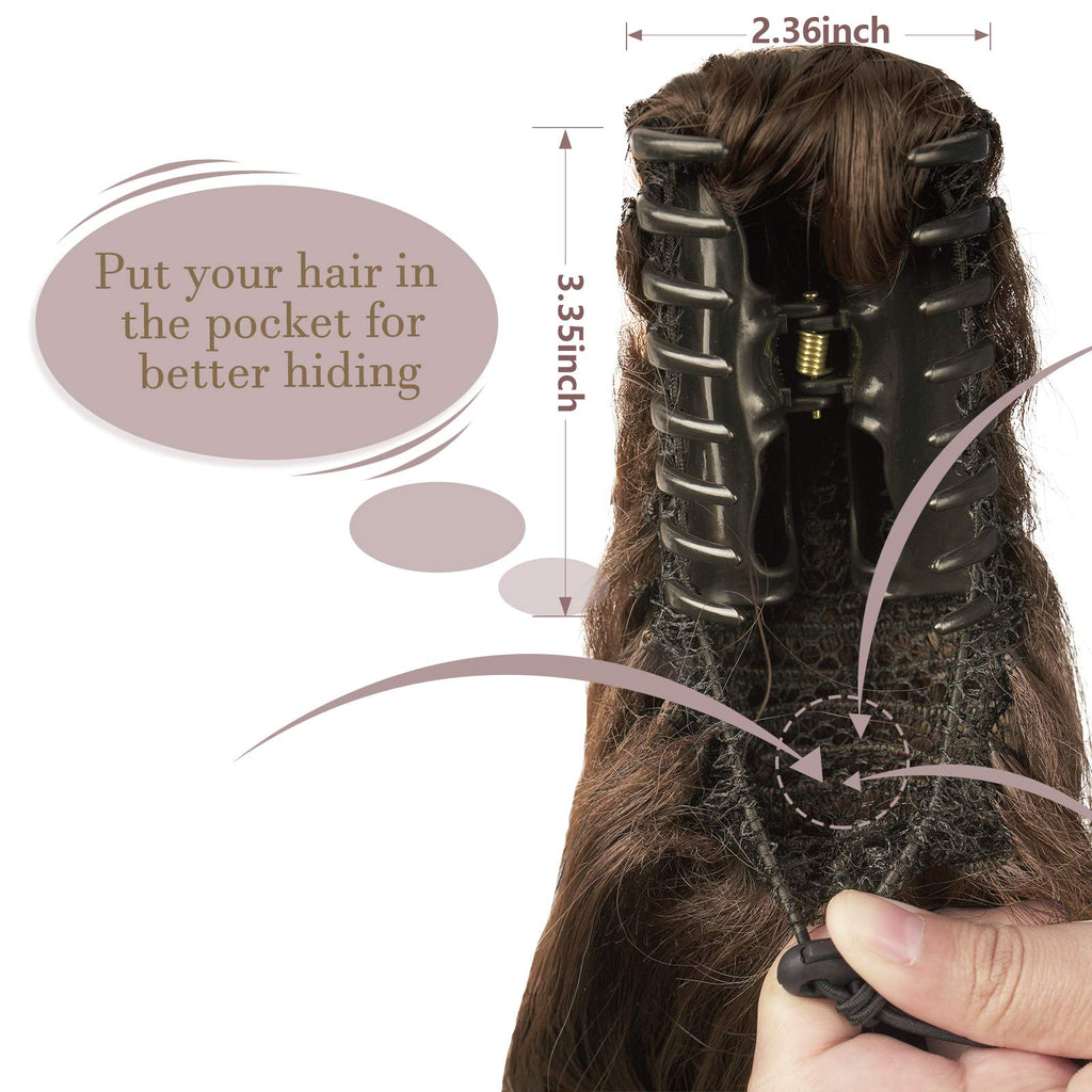 Sisu Couture's Sofeiyan 13" Ponytail Extension Long Curly Ponytail Clip in - image 14