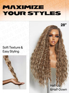 Sisu Couture's Gorgius Water Wave Lace Front Boho Wig Fiber Blend - image 5