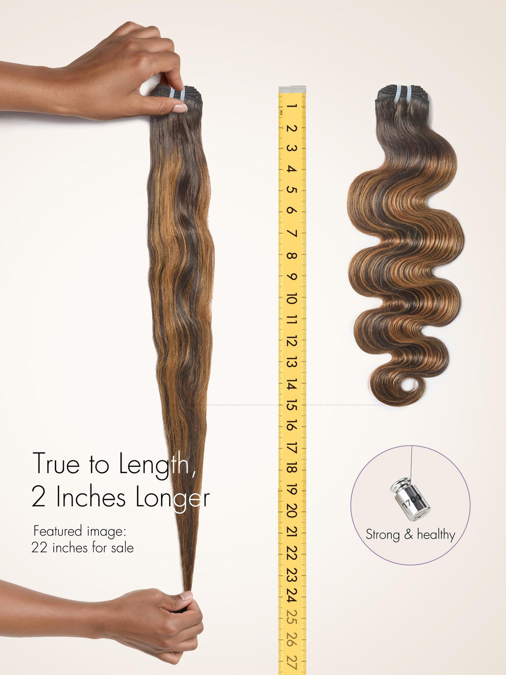 Sisu Couture's Luvme Highlight Body Wave Human Hair Bundles 18 20 - image 6