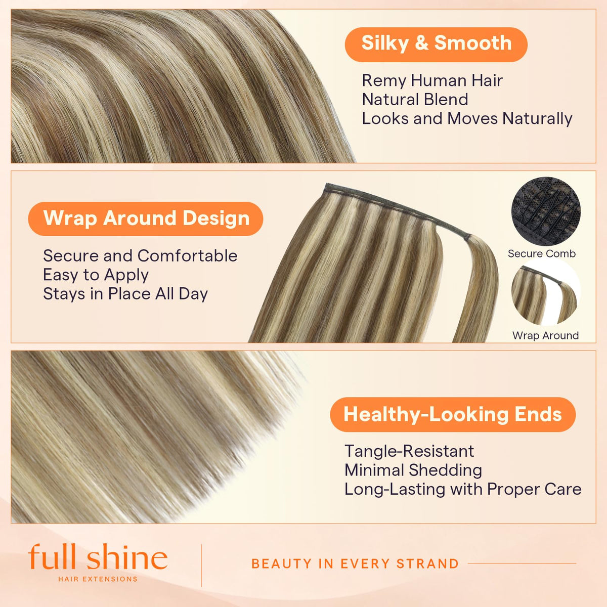 Sisu Couture's Full Shine Real Hair Ponytail Extension - image 15