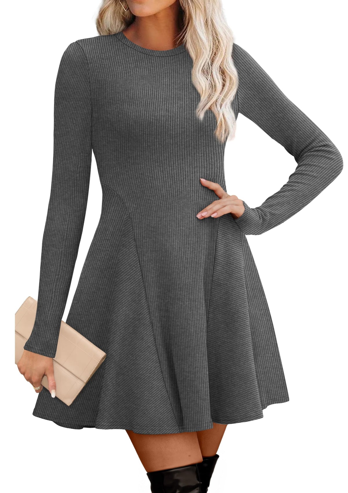 Sisu Couture's Ofeefan Sweater Dress Fall 2026 Long Sleeve Crew Neck - image 12