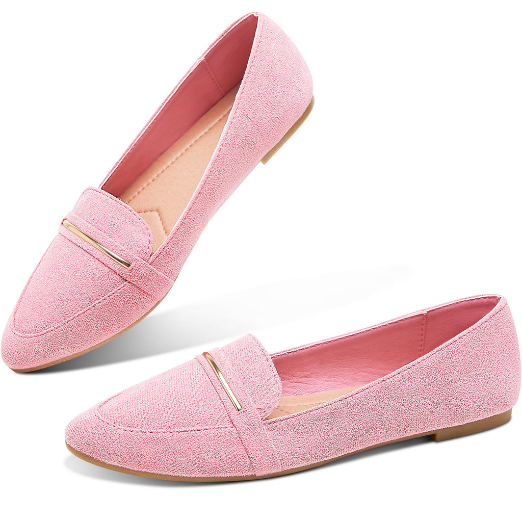 Sisu Couture's Obtaom Pointy Toe Loafer Flat Comfortable Faux Suede Work - image 1