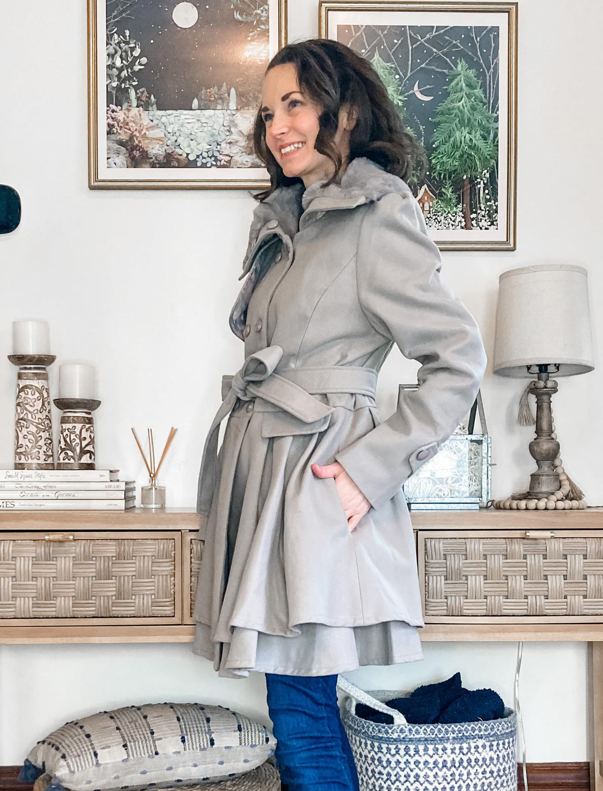 Sisu Couture's Zeagoo Fashion Faux Fur Lapel Double - image 17