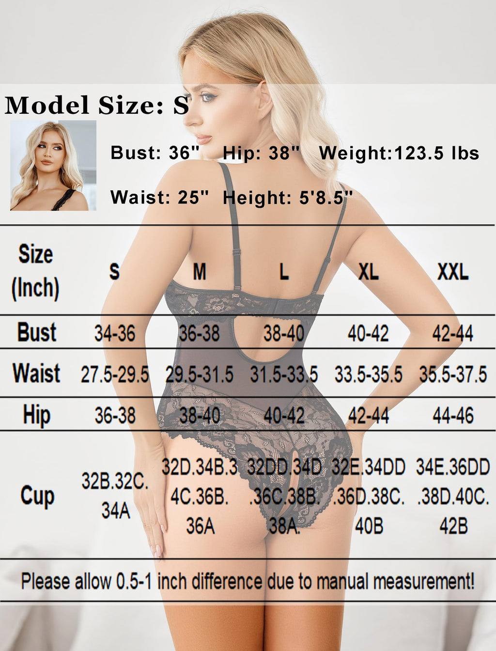 Sisu Couture's Avidlove Lingerie Lace Bodysuit V Neck Body Suits One - image 18