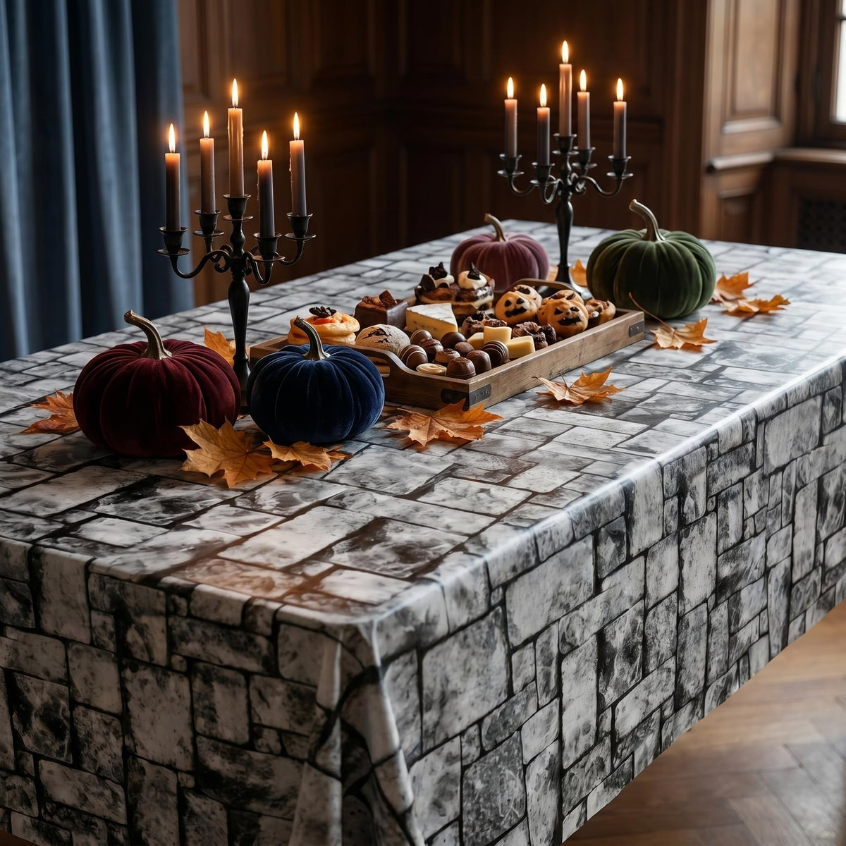 Sisu Couture's 100ft x 54in Stone Wall Plastic Tablecloth Roll With - image 15
