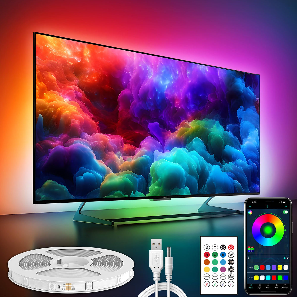 Sisu Couture's Maylit 8.2 Ft Rgb TV Led Backlight For 40 - image 18