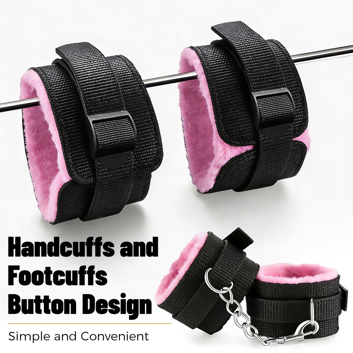 Sisu Couture's 12 Piece Set Flexible Bondaged Bed Tie Downs Kit - image 9