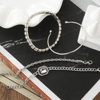 Sisu Couture's 17if 4 Pcs Dainty Gold Silver Bracelets Set - image 13