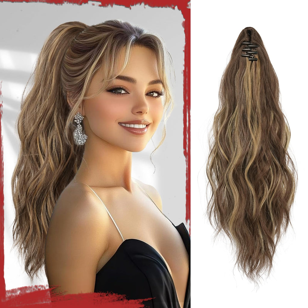 Sisu Couture's Sofeiyan Ponytail Extension 16" Curly Wavy Claw Clip Ponytail - image 22