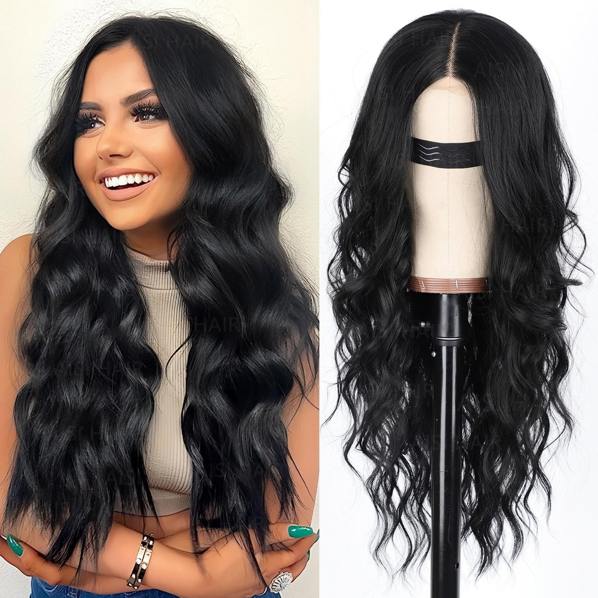 Sisu Couture's Aisi Hair Black Wig - image 2