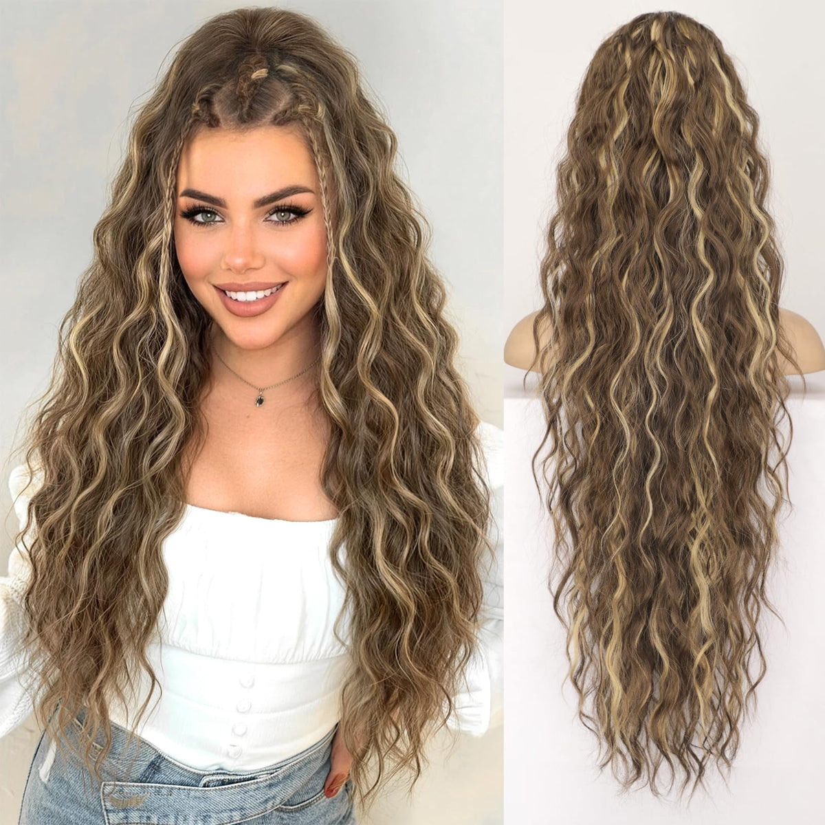 Sisu Couture's Long Curly Drawstring Ponytail Hair Extension - image 22